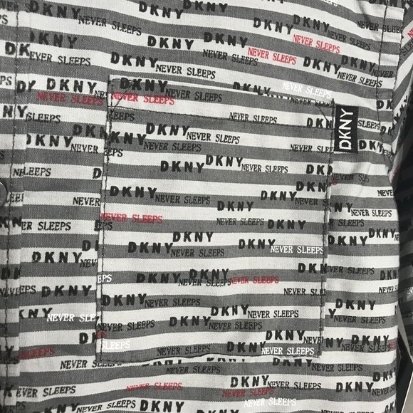 NWT DKNY Kids Size 6 graphic button down shirt top new - Picture 5 of 8